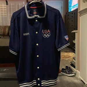 USA Olympic short sleeve, snap up jacket